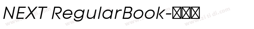 NEXT RegularBook字体转换
